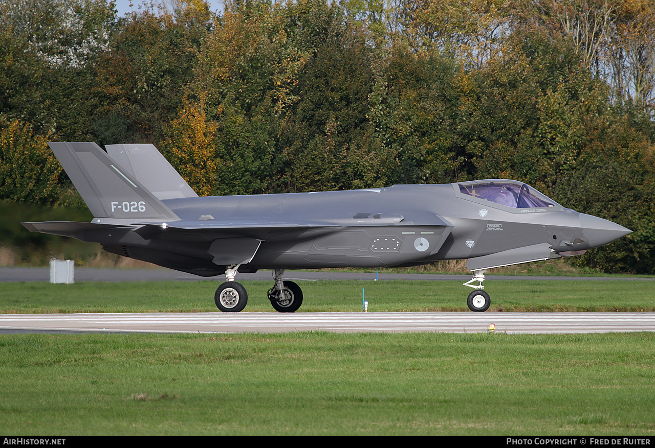 Aircraft Photo of F-026 | Lockheed Martin F-35A Lightning II | Netherlands - Air Force | AirHistory.net #508968