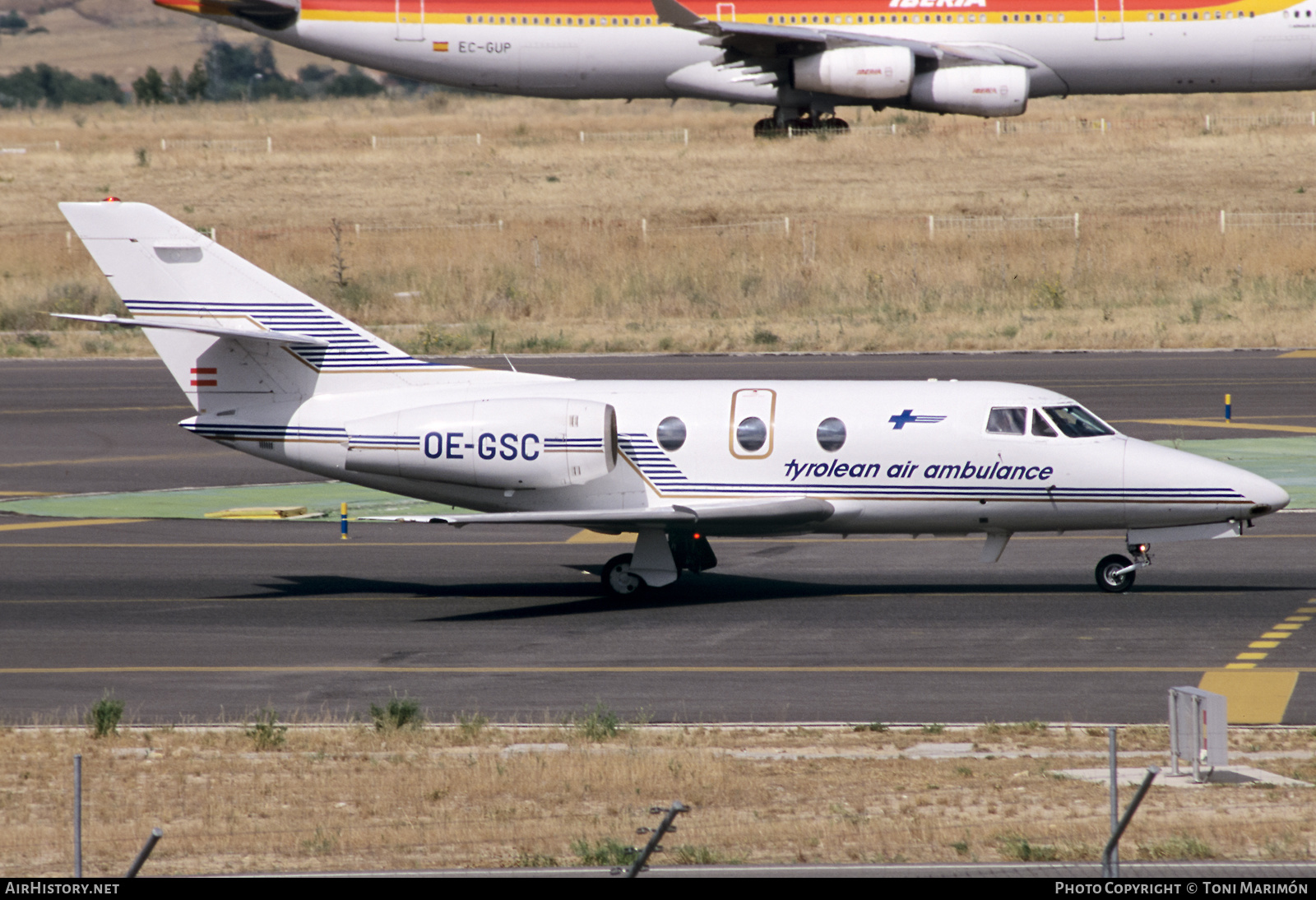 Aircraft Photo of OE-GSC | Dassault Falcon 10 | Tyrolean Air Ambulance | AirHistory.net #508980