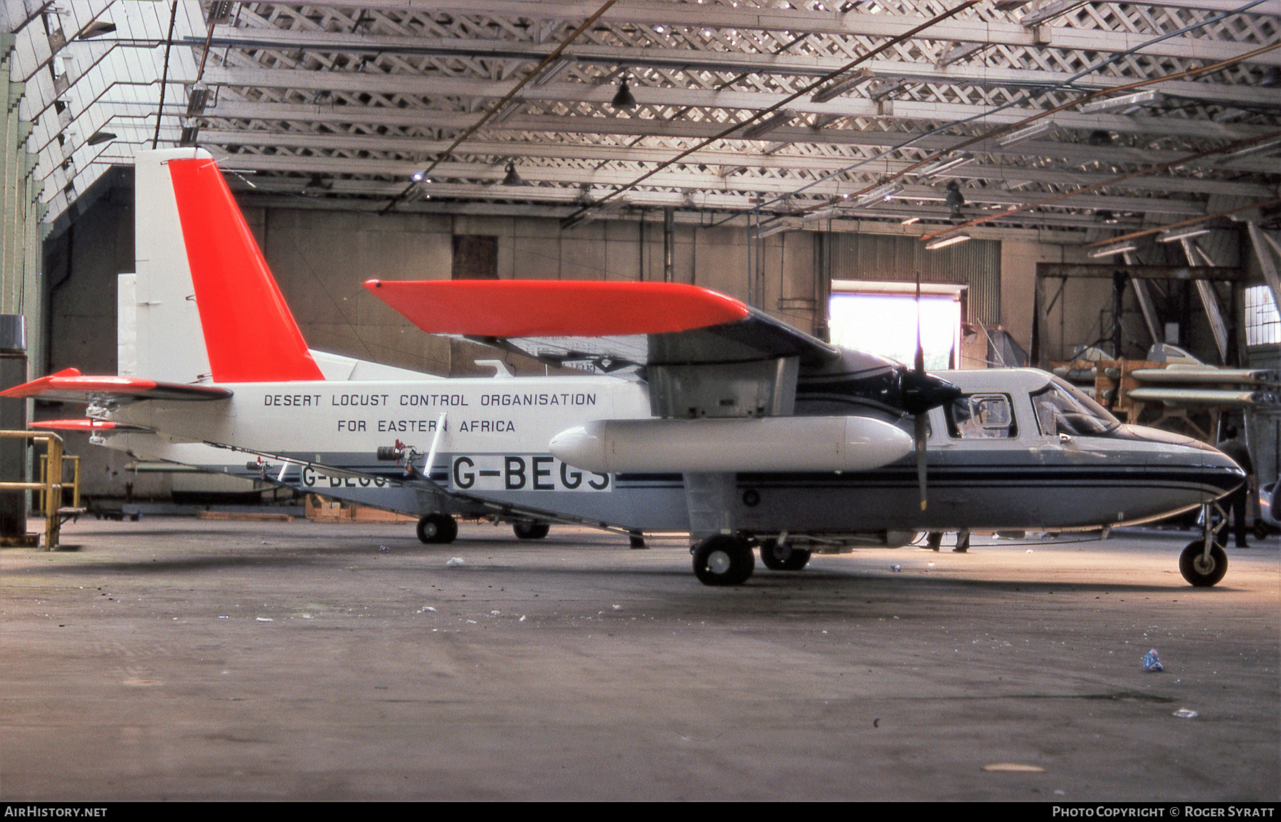 Aircraft Photo of G-BEGS | Britten-Norman BN-2A-21 Islander | Desert Locust Control Organisation for Eastern Africa | AirHistory.net #508996