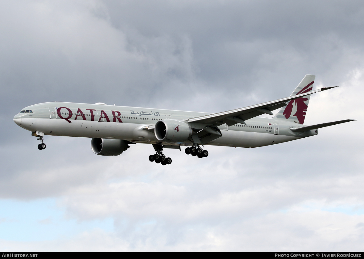 Aircraft Photo of A7-BAV | Boeing 777-3DZ/ER | Qatar Airways | AirHistory.net #509006