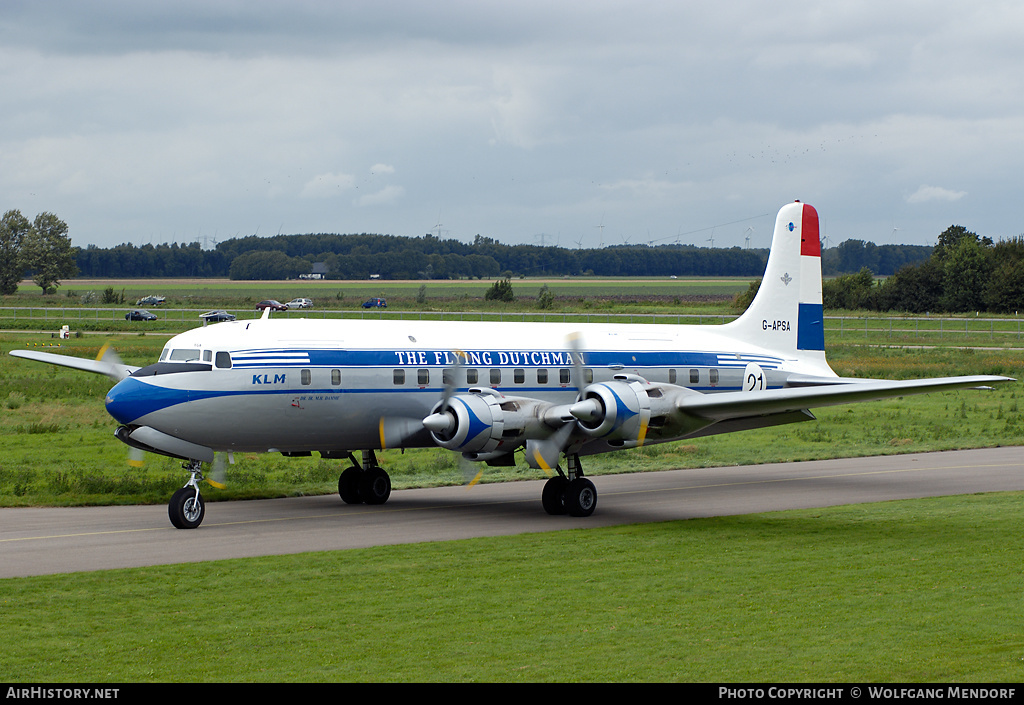 Aircraft Photo of G-APSA | Douglas DC-6A(C) | KLM - Royal Dutch Airlines | AirHistory.net #509012