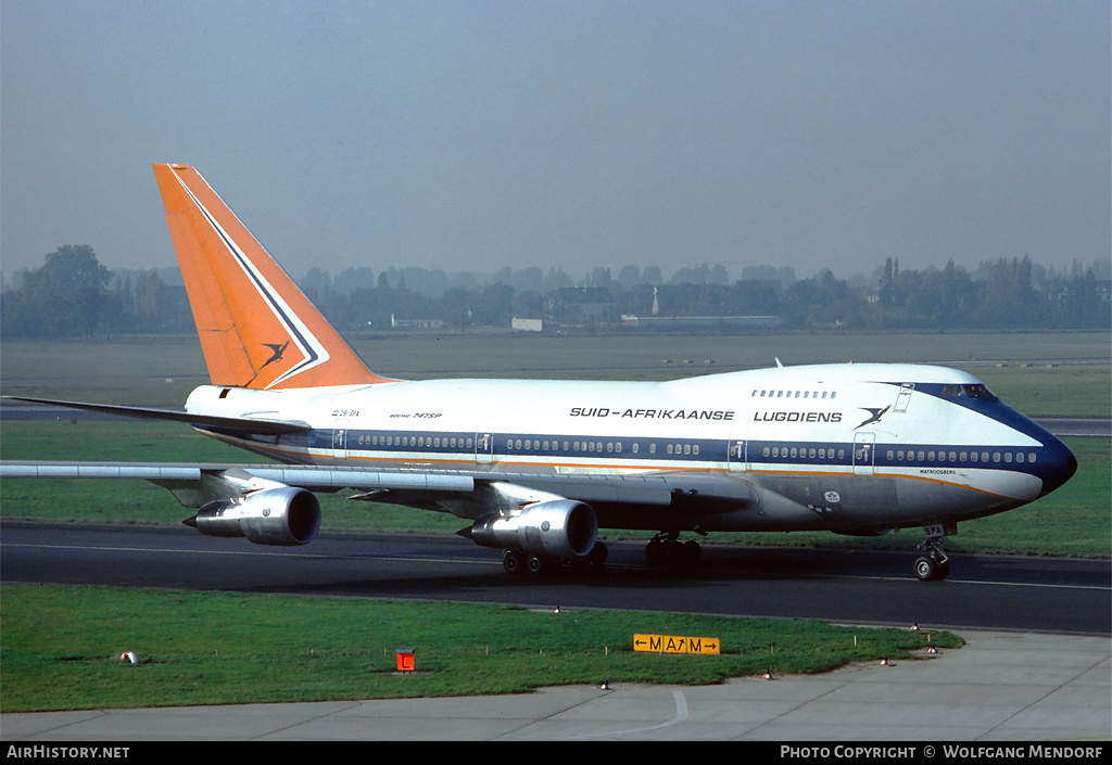 Aircraft Photo of ZS-SPA | Boeing 747SP-44 | South African Airways - Suid-Afrikaanse Lugdiens | AirHistory.net #509034