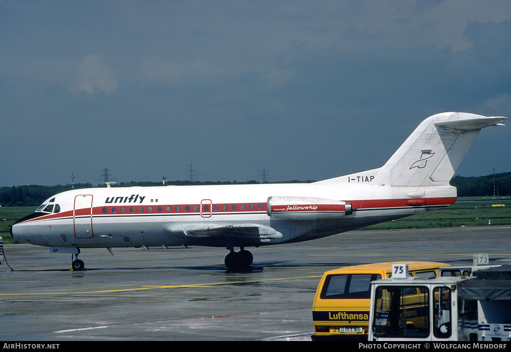 Aircraft Photo of I-TIAP | Fokker F28-1000 Fellowship | Unifly | AirHistory.net #509038