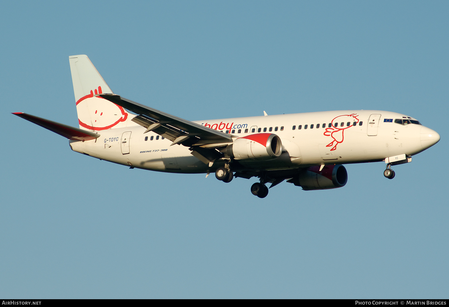 Aircraft Photo of G-TOYC | Boeing 737-3Q8 | Bmibaby | AirHistory.net #509143