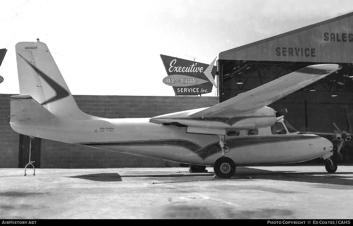 Aircraft Photo of N9362R | Aero Commander 500A Commander | Alley Brothers | AirHistory.net #509168