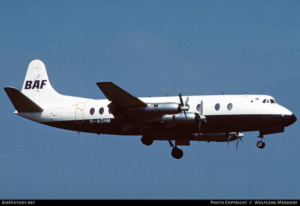 Aircraft Photo of G-AOHM | Vickers 802 Viscount | British Air Ferries - BAF | AirHistory.net #509170