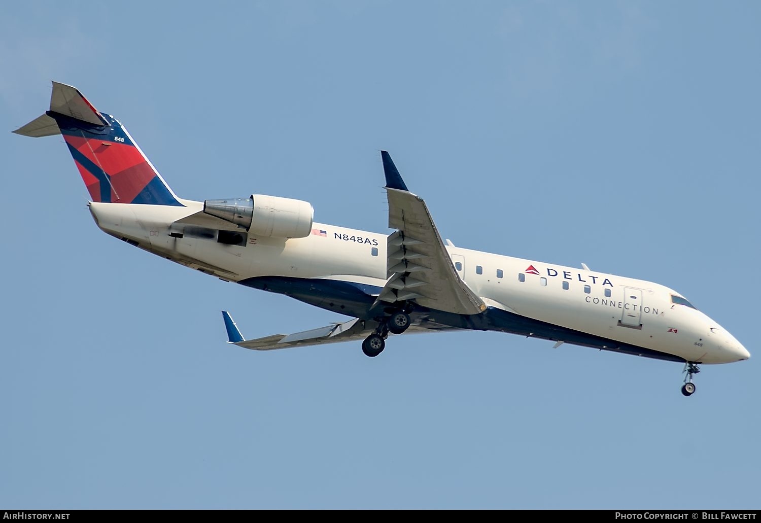Aircraft Photo of N848AS | Bombardier CRJ-200 (CL-600-2B19) | Delta Connection | AirHistory.net #509262