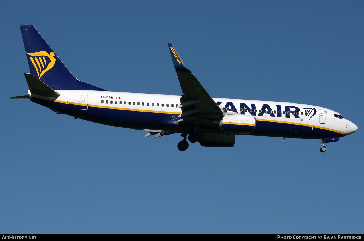 Aircraft Photo of EI-DPR | Boeing 737-8AS | Ryanair | AirHistory.net #509268