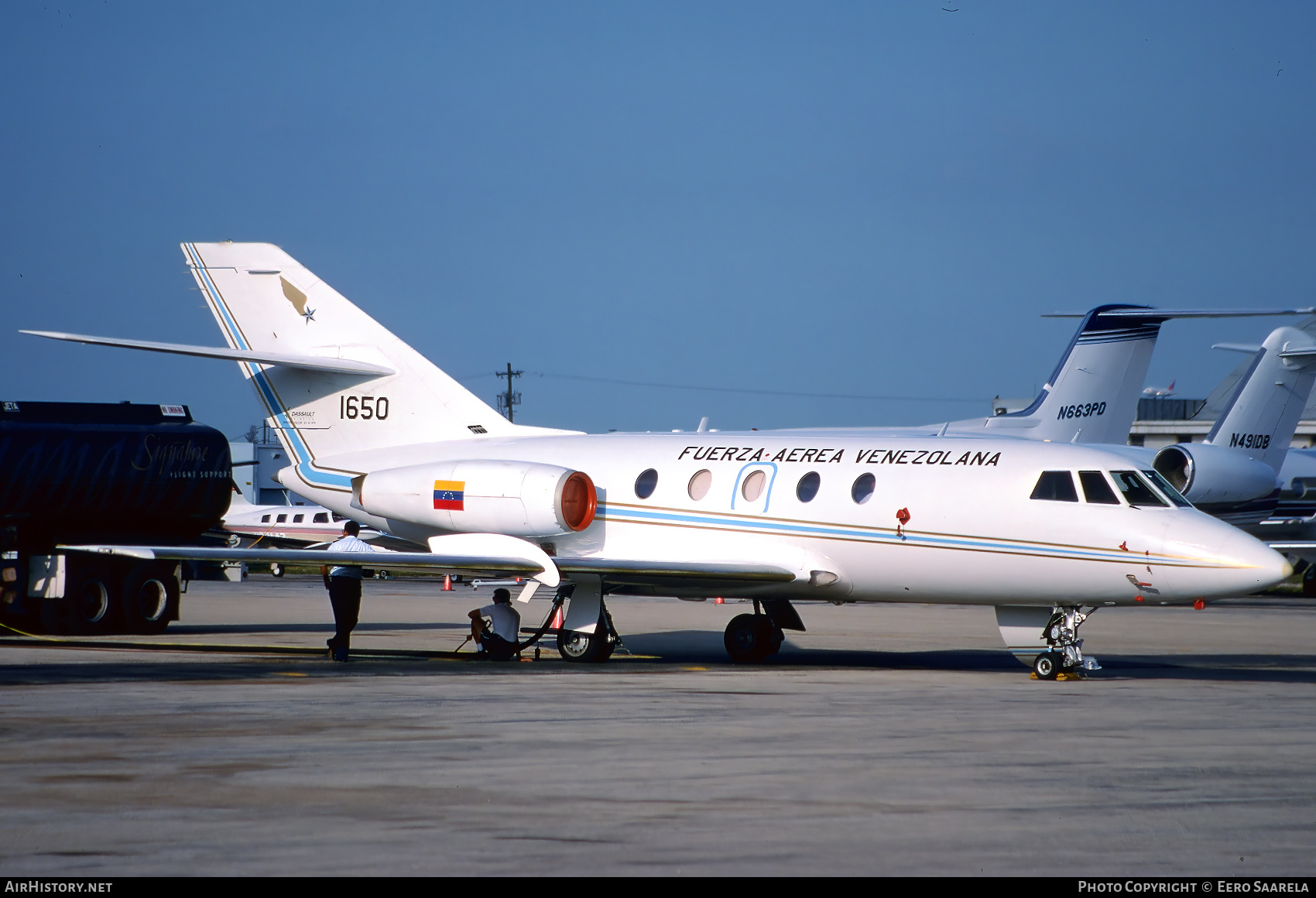 Aircraft Photo of 1650 | Dassault Falcon 20F | Venezuela - Air Force | AirHistory.net #509336