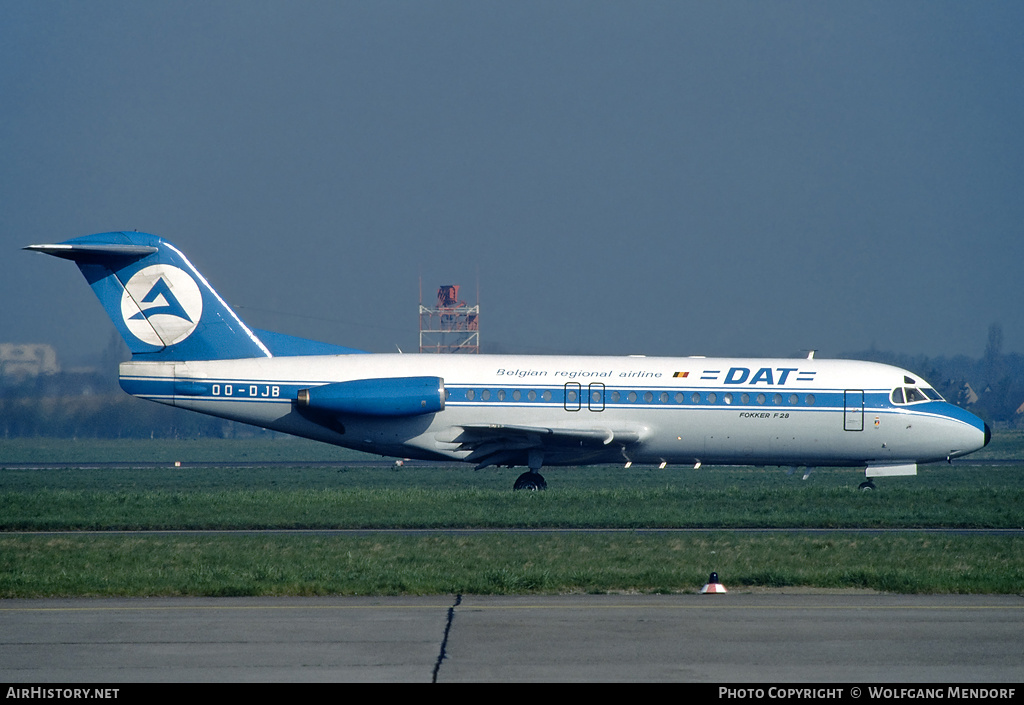Aircraft Photo of OO-DJB | Fokker F28-4000 Fellowship | Delta Air Transport - DAT | AirHistory.net #509374
