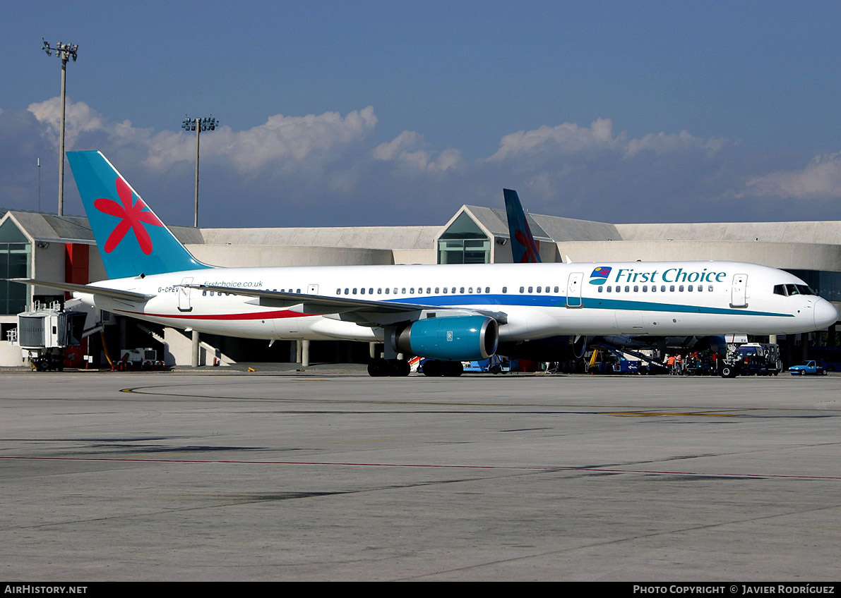 Aircraft Photo of G-CPEV | Boeing 757-236 | First Choice Airways | AirHistory.net #509414