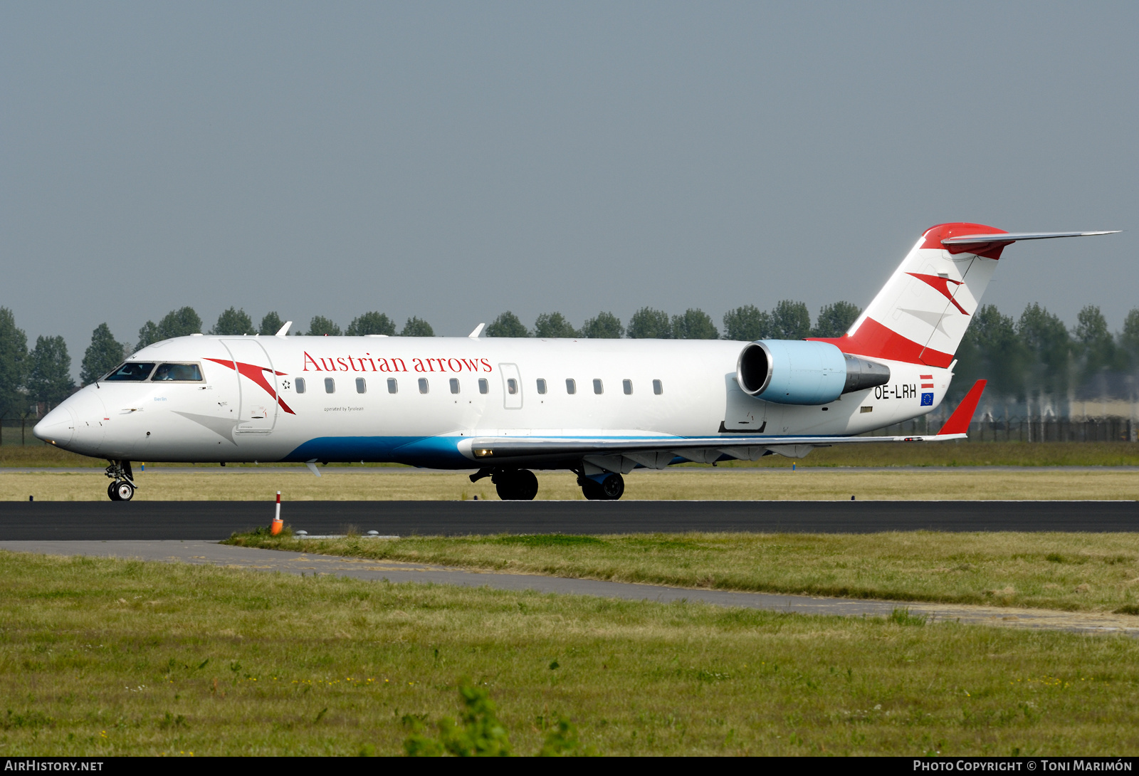 Aircraft Photo of OE-LRH | Canadair CRJ-100LR (CL-600-2B19) | Austrian Arrows | AirHistory.net #509432