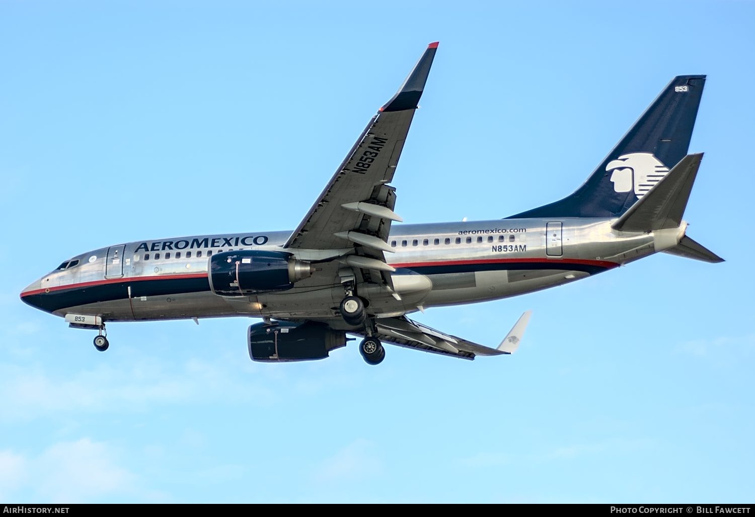 Aircraft Photo of N853AM | Boeing 737-752 | AeroMéxico | AirHistory.net #509445