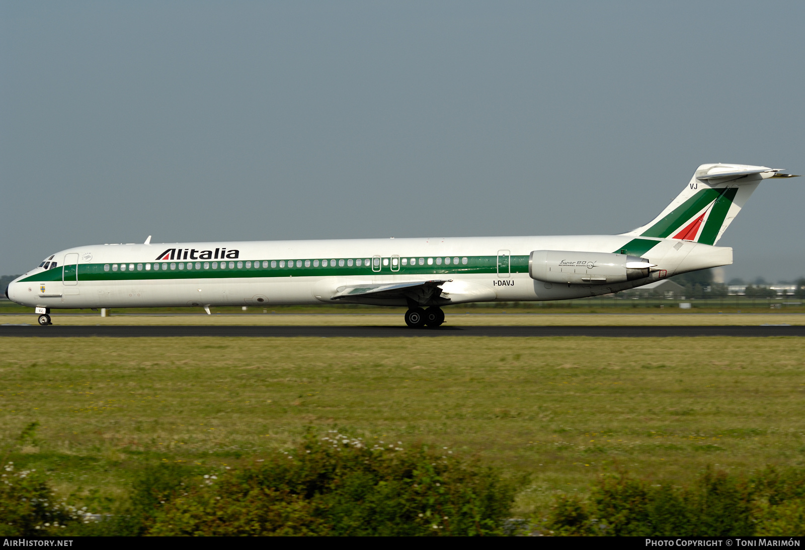 Aircraft Photo of I-DAVJ | McDonnell Douglas MD-82 (DC-9-82) | Alitalia | AirHistory.net #509448