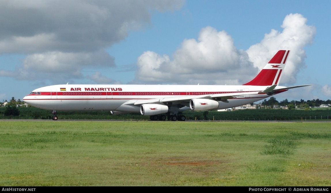 Aircraft Photo of 3B-NBD | Airbus A340-313X | Air Mauritius | AirHistory.net #509468