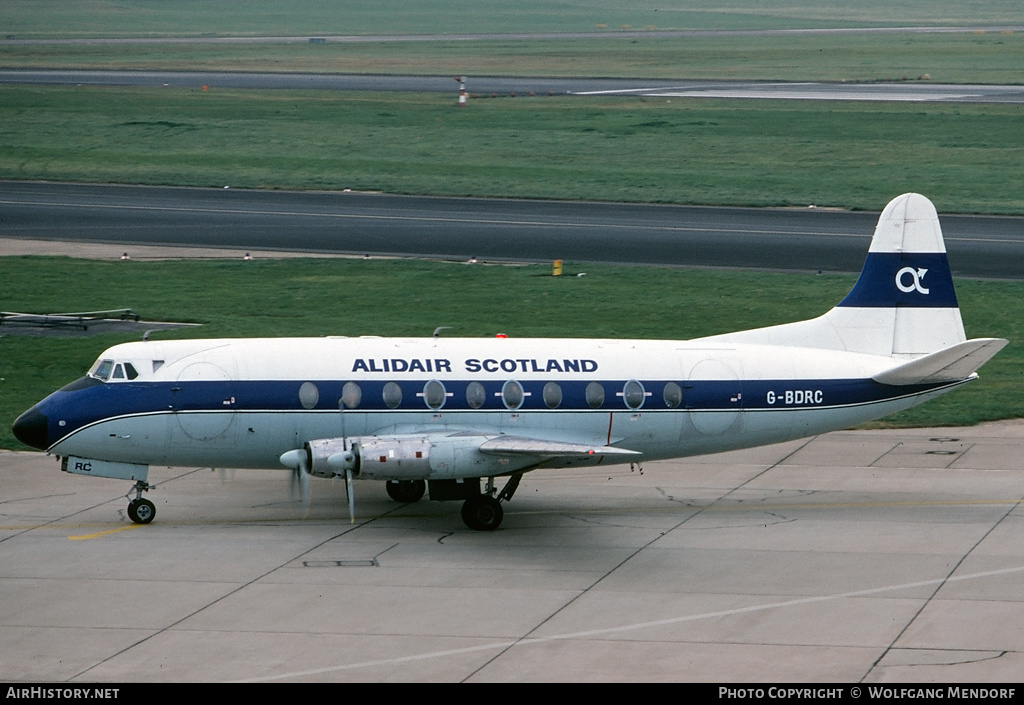 Aircraft Photo of G-BDRC | Vickers 724 Viscount | Alidair Scotland | AirHistory.net #509475