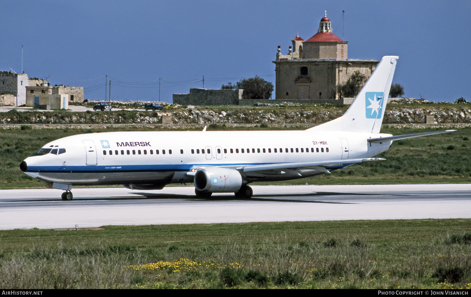 Aircraft Photo of OY-MBK | Boeing 737-4Y0 | Maersk Air | AirHistory.net #509541