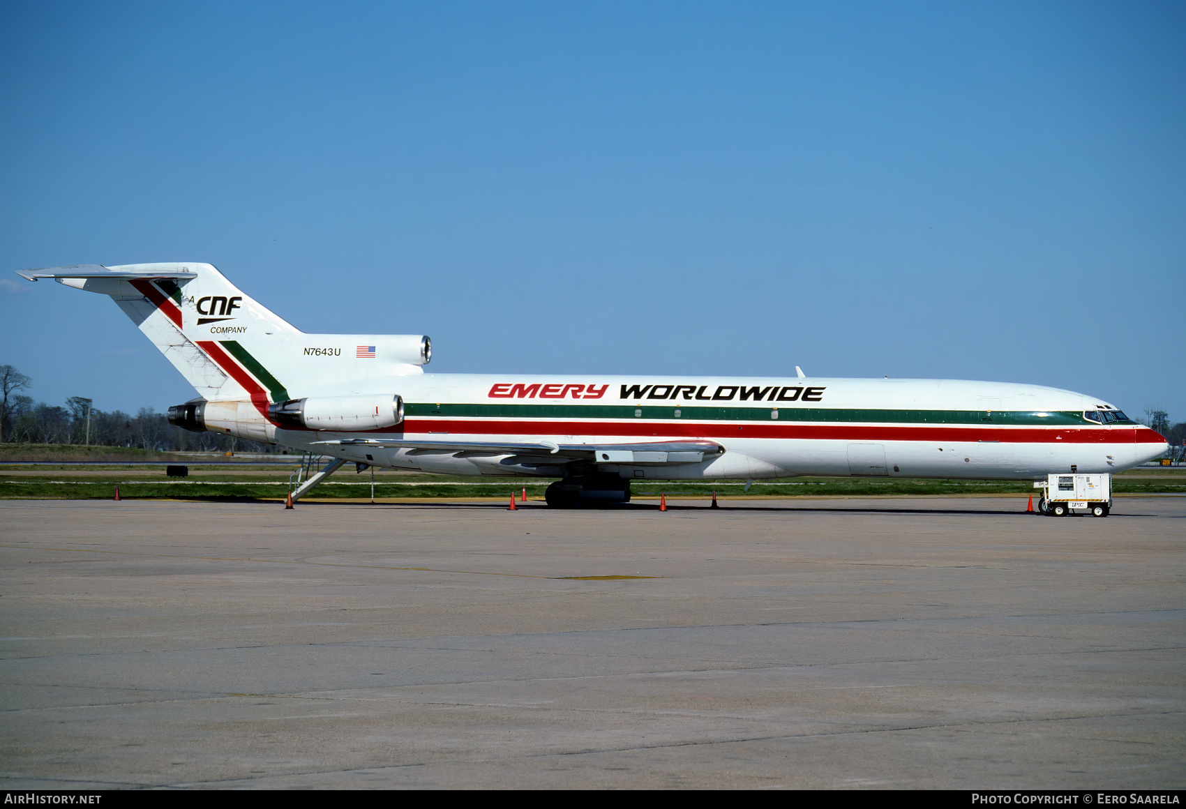 Aircraft Photo of N7643U | Boeing 727-222(F) | Emery Worldwide | AirHistory.net #509547