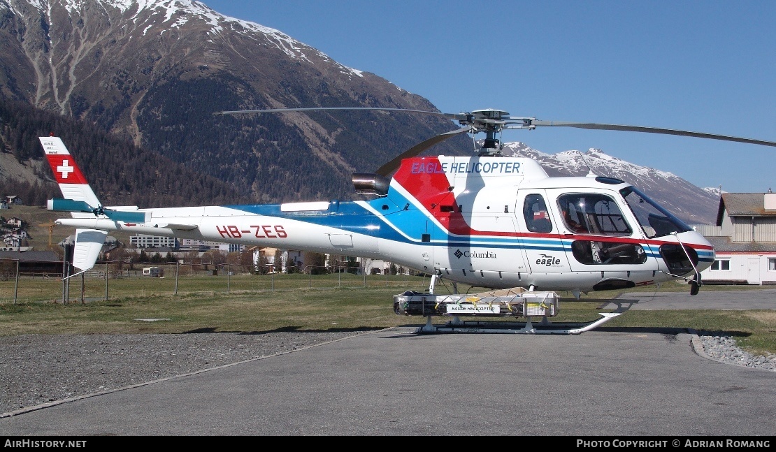 Aircraft Photo of HB-ZES | Aerospatiale AS-350B-3 Ecureuil | Eagle Helicopter | AirHistory.net #509606