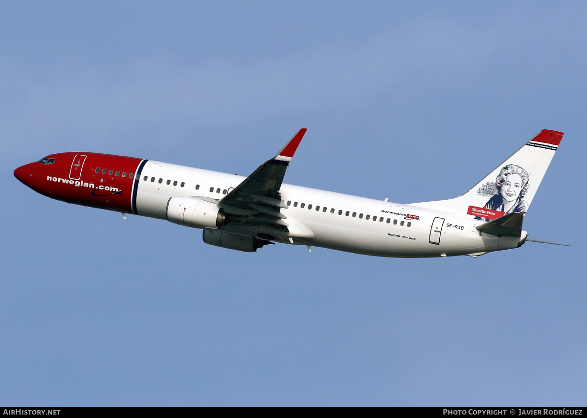 Aircraft Photo of SE-RXD | Boeing 737-86N | Norwegian | AirHistory.net #509614