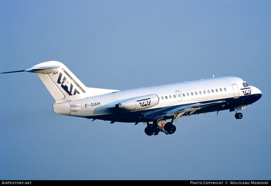 Aircraft Photo of F-GIAH | Fokker F28-1000 Fellowship | TAT - Transport Aérien Transrégional | AirHistory.net #509632