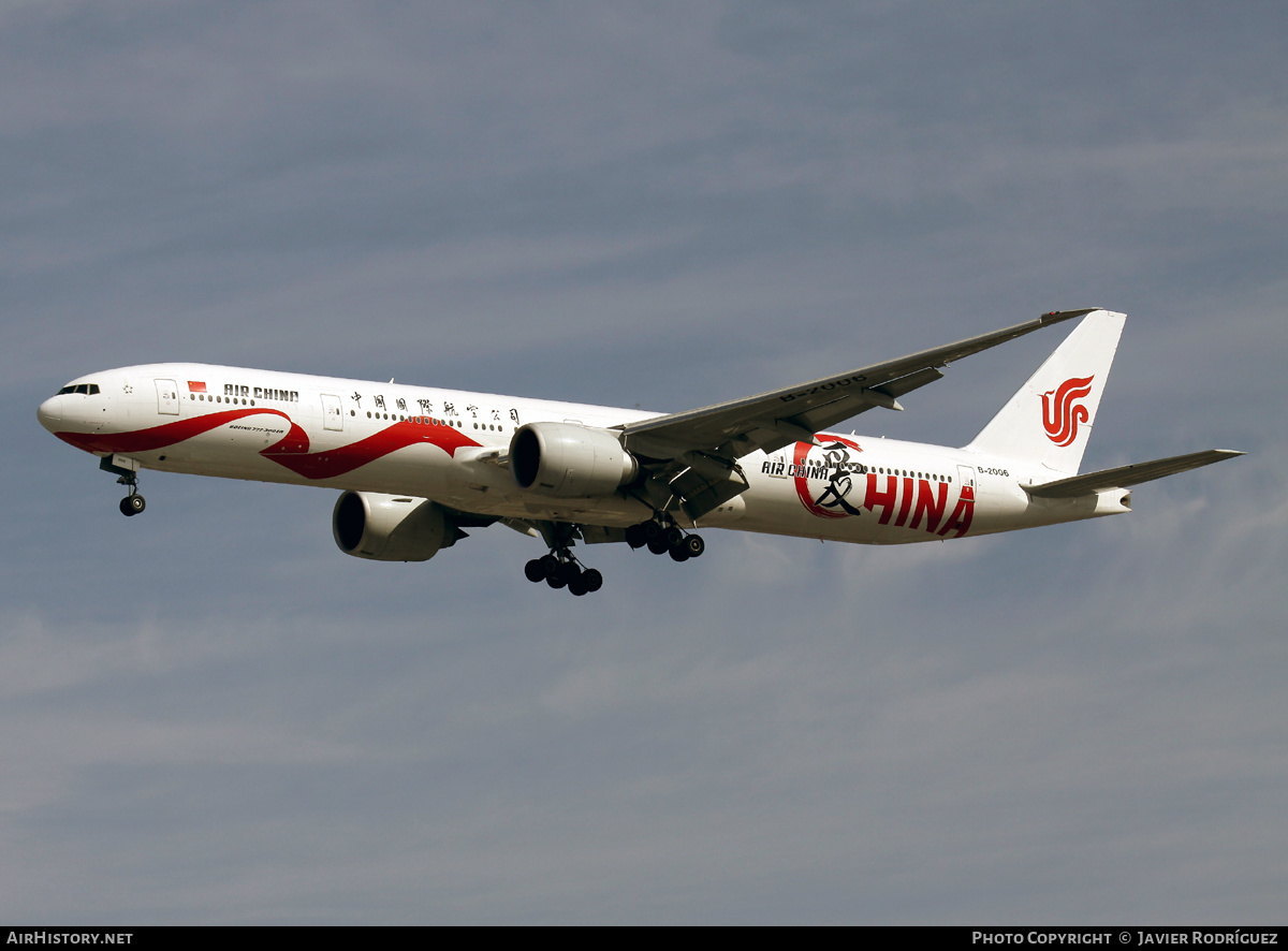 Aircraft Photo of B-2006 | Boeing 777-39L/ER | Air China | AirHistory.net #509731