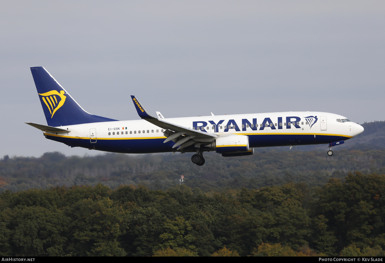 Aircraft Photo of EI-GSK | Boeing 737-800 | Ryanair | AirHistory.net #509741