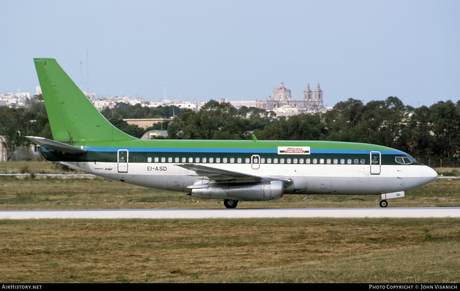 Aircraft Photo of EI-ASD | Boeing 737-248C | Alitalia Cargo System | AirHistory.net #509811