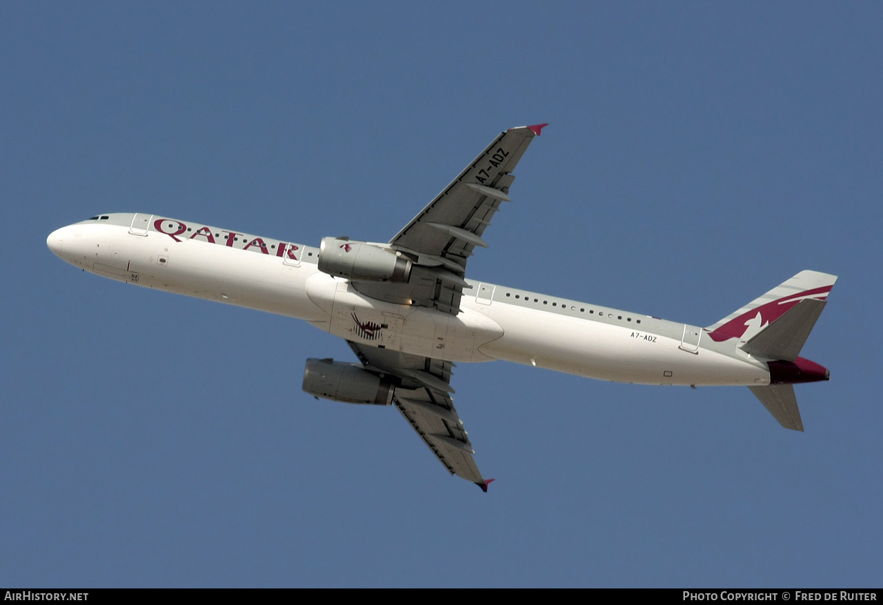 Aircraft Photo of A7-ADZ | Airbus A321-231 | Qatar Airways | AirHistory.net #509908