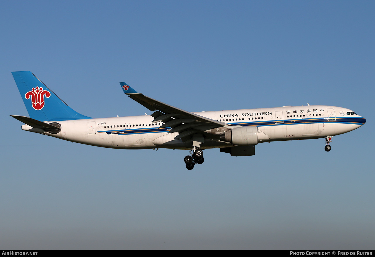 Aircraft Photo of B-6531 | Airbus A330-223 | China Southern Airlines | AirHistory.net #509925
