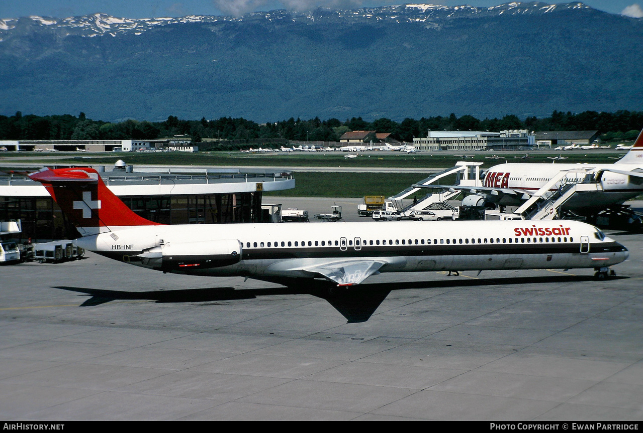 Aircraft Photo of HB-INF | McDonnell Douglas MD-81 (DC-9-81) | Swissair | AirHistory.net #509936