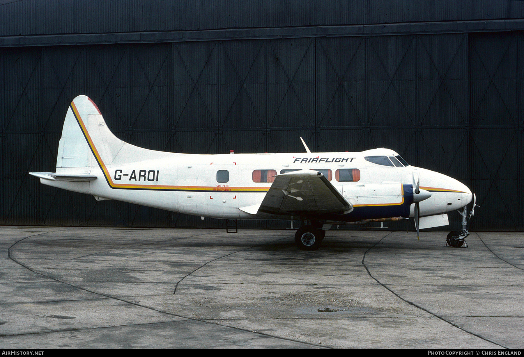 Aircraft Photo of G-AROI | De Havilland D.H. 104 Dove 5 | Fairflight | AirHistory.net #509956