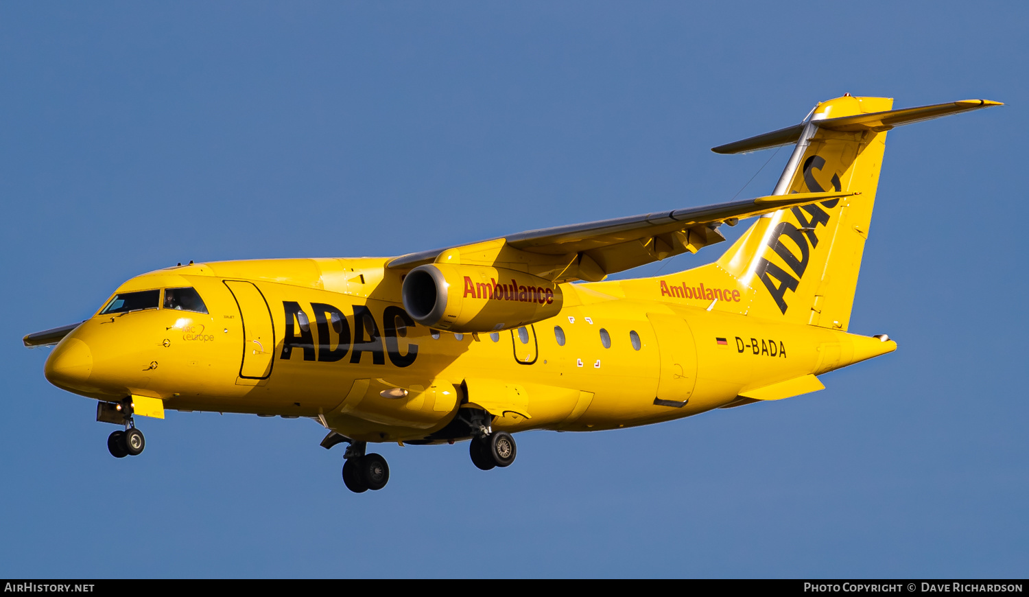 Aircraft Photo of D-BADA | Fairchild Dornier 328-310 328JET | ADAC Luftrettung | AirHistory.net #509957