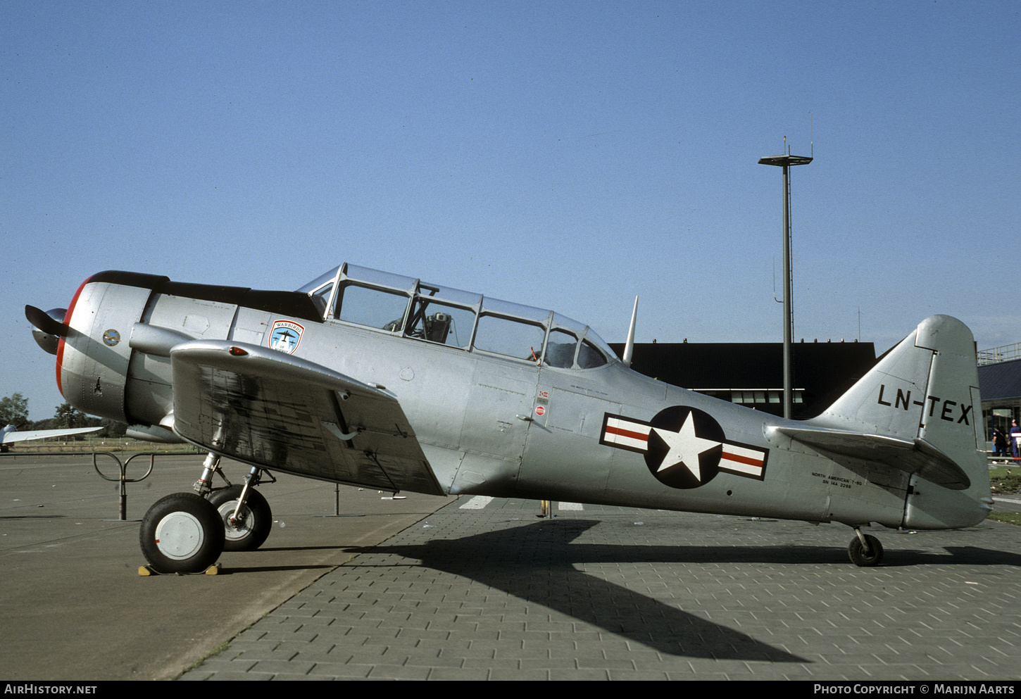 Aircraft Photo of LN-TEX | North American AT-16 Harvard IIB | Warbirds of Norway | USA - Air Force | AirHistory.net #509964