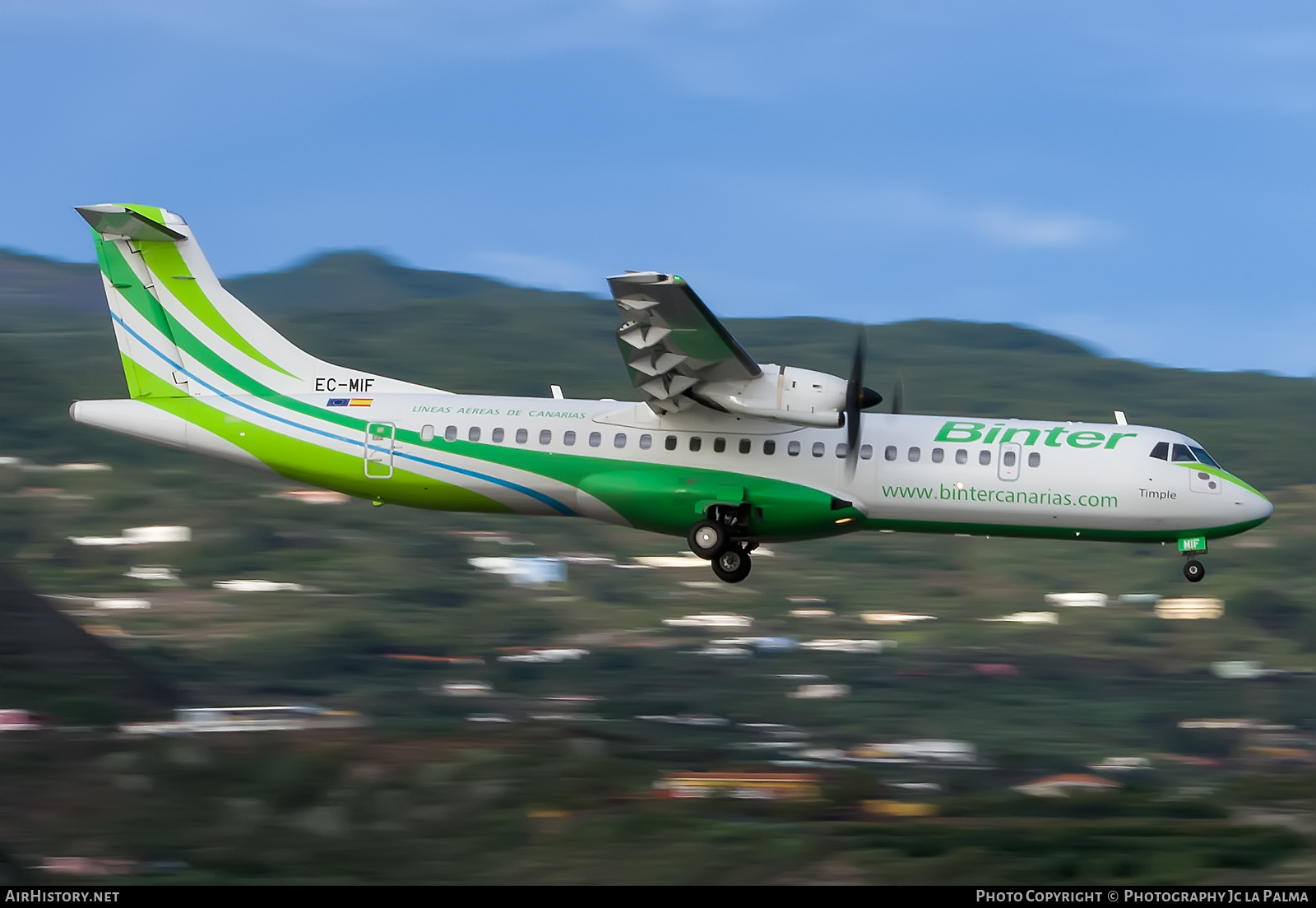 Aircraft Photo of EC-MIF | ATR ATR-72-600 (ATR-72-212A) | Binter Canarias | AirHistory.net #509976