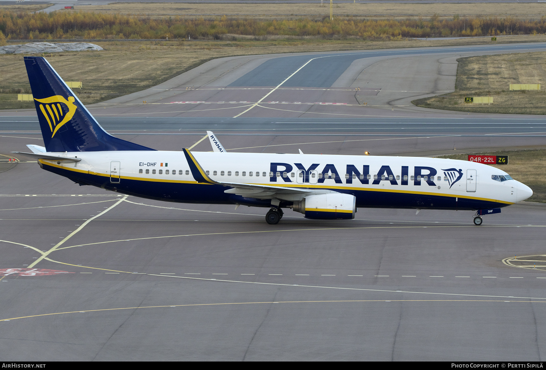 Aircraft Photo of EI-DHF | Boeing 737-8AS | Ryanair | AirHistory.net #509987