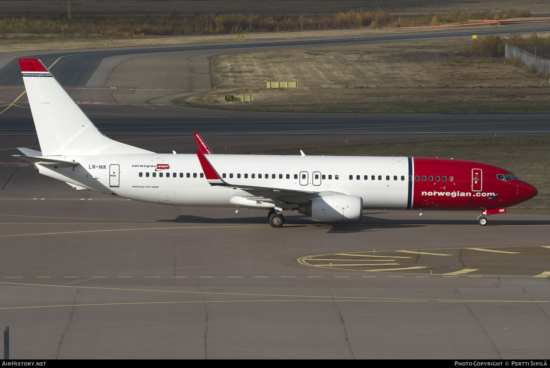 Aircraft Photo of LN-NIK | Boeing 737-8FZ | Norwegian | AirHistory.net #510017