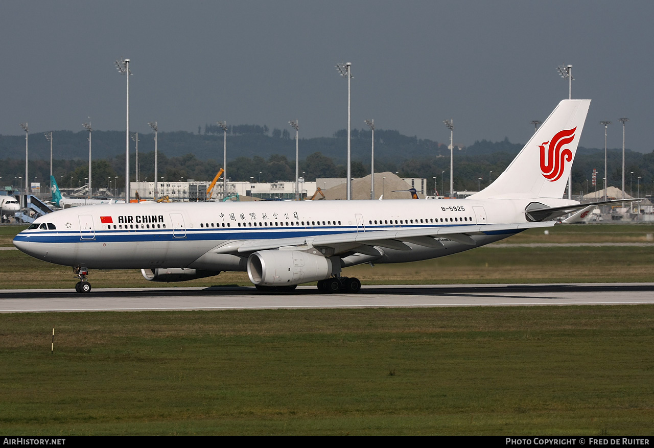 Aircraft Photo of B-5925 | Airbus A330-243 | Air China | AirHistory.net #510044