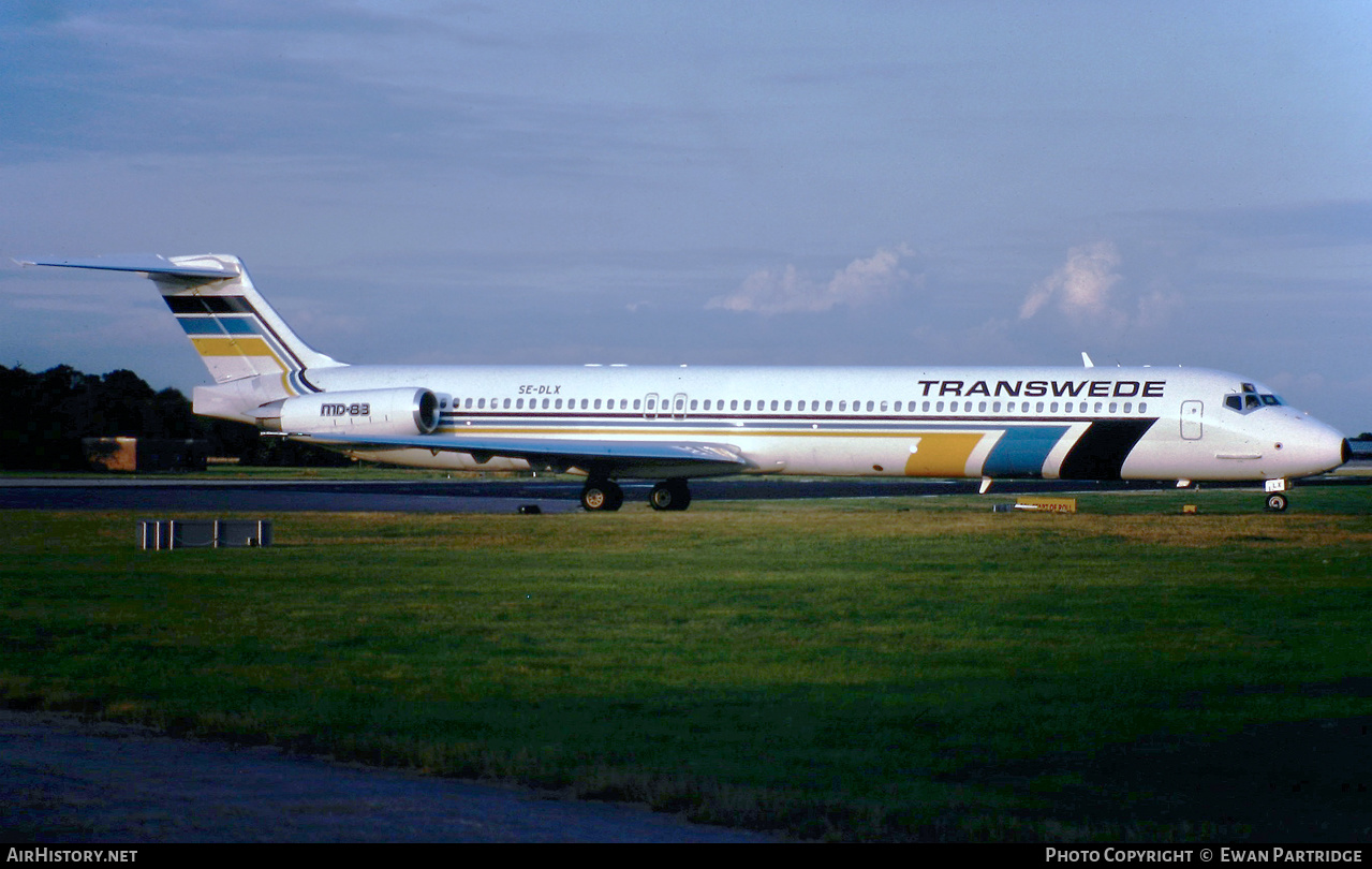 Aircraft Photo of SE-DLX | McDonnell Douglas MD-83 (DC-9-83) | Transwede Airways | AirHistory.net #510047
