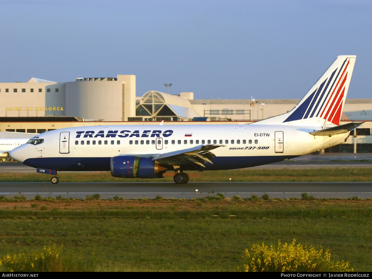 Aircraft Photo of EI-DTW | Boeing 737-5Y0 | Transaero Airlines | AirHistory.net #510076