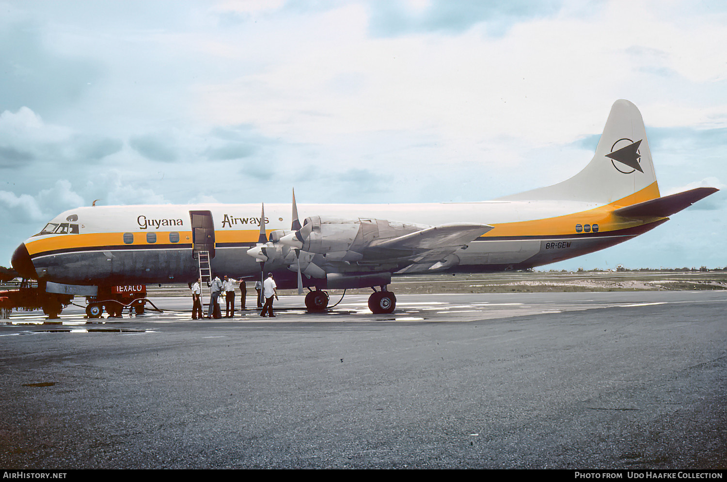 Aircraft Photo of 8R-GEW | Lockheed L-188A(PF) Electra | Guyana Airways | AirHistory.net #510081