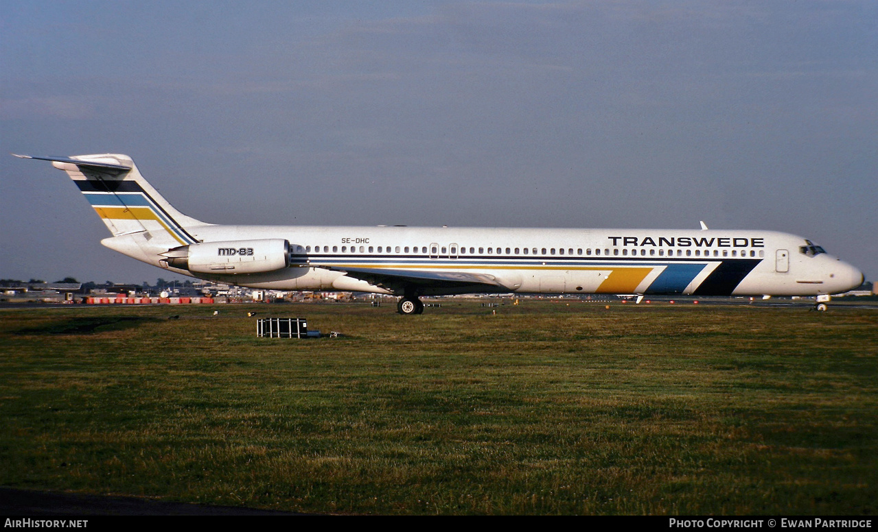 Aircraft Photo of SE-DHC | McDonnell Douglas MD-83 (DC-9-83) | Transwede Airways | AirHistory.net #510108