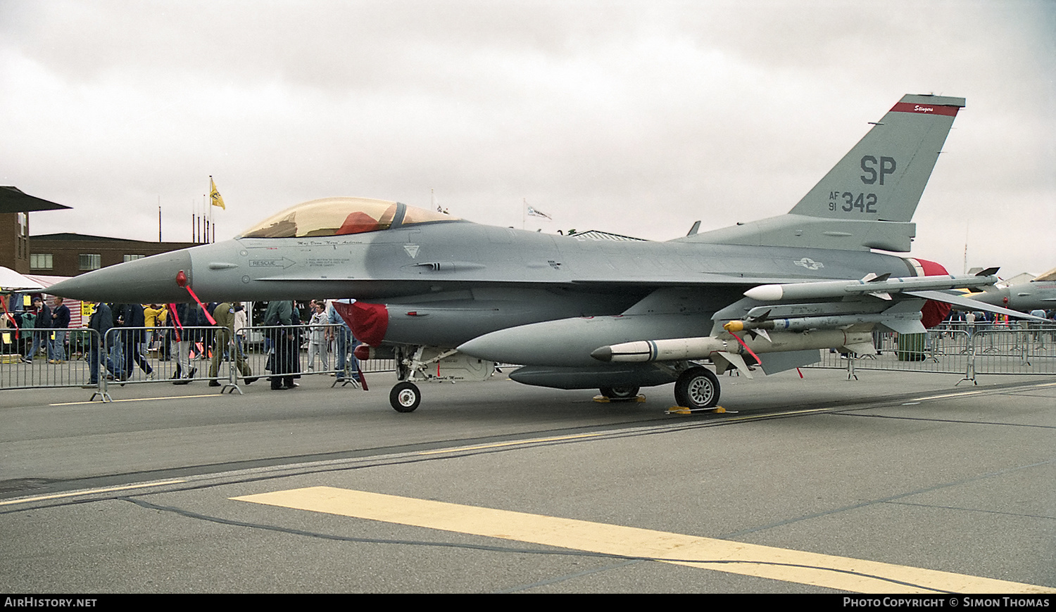 Aircraft Photo of 91-0342 / AF91-342 | General Dynamics F-16CM Fighting Falcon | USA - Air Force | AirHistory.net #510109