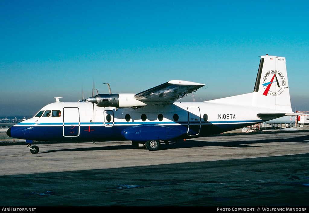 Aircraft Photo of N106TA | Nord 262A-21 | Tempelhof Airways USA | AirHistory.net #510123