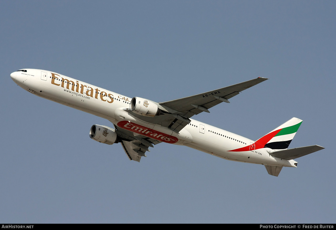 Aircraft Photo of A6-EMX | Boeing 777-31H | Emirates | AirHistory.net #510149
