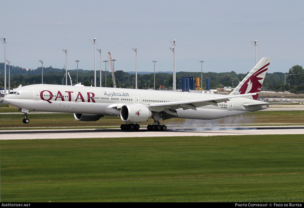 Aircraft Photo of A7-BEH | Boeing 777-3DZ/ER | Qatar Airways | AirHistory.net #510150