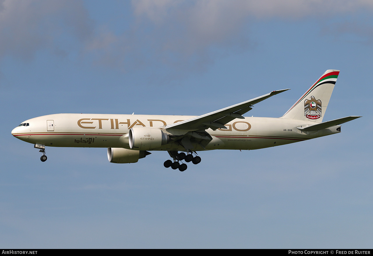 Aircraft Photo of A6-DDB | Boeing 777-FFX | Etihad Airways Cargo | AirHistory.net #510155