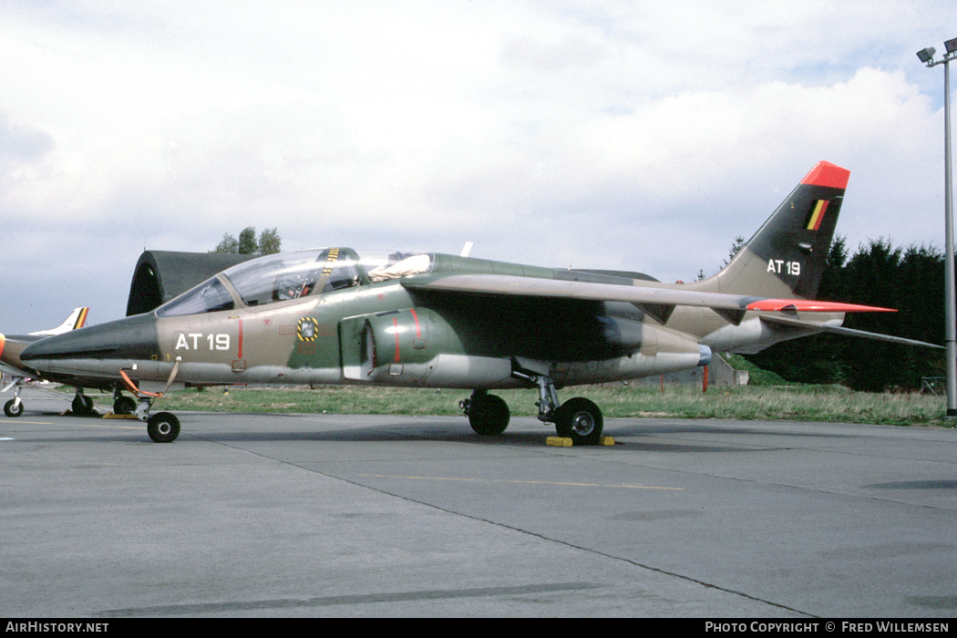 Aircraft Photo of AT19 | Dassault-Dornier Alpha Jet 1B | Belgium - Air Force | AirHistory.net #510179