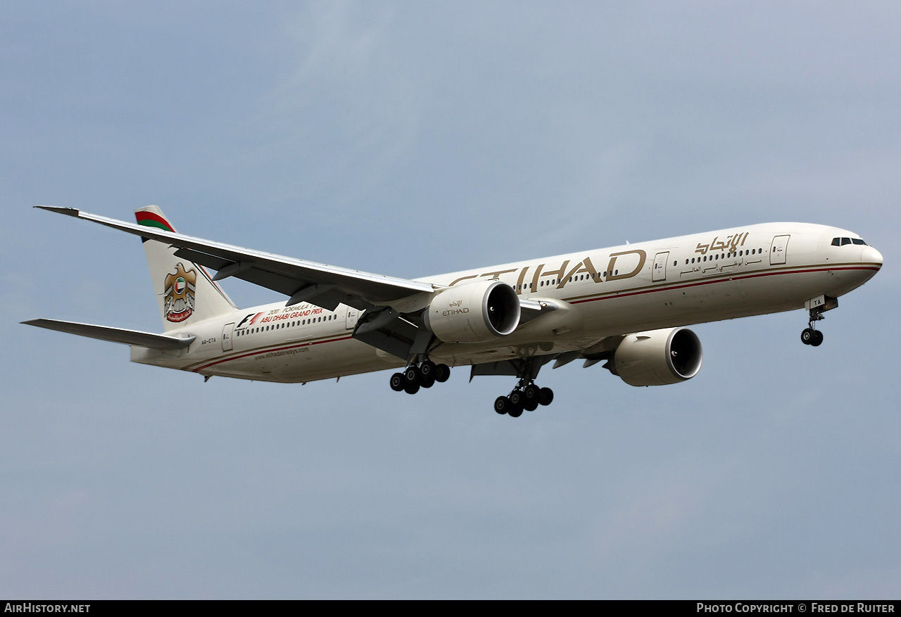 Aircraft Photo of A6-ETA | Boeing 777-3FX/ER | Etihad Airways | AirHistory.net #510184