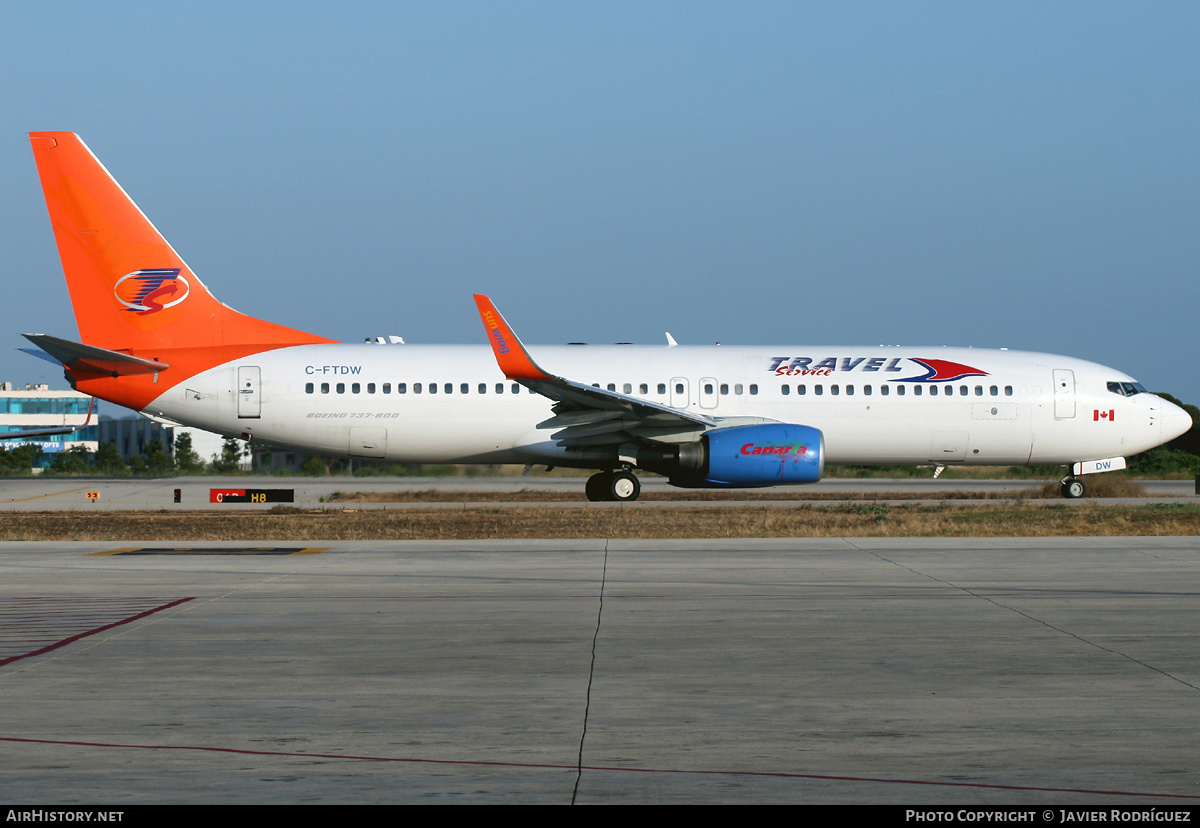 Aircraft Photo of C-FTDW | Boeing 737-808 | Travel Service | AirHistory.net #510209